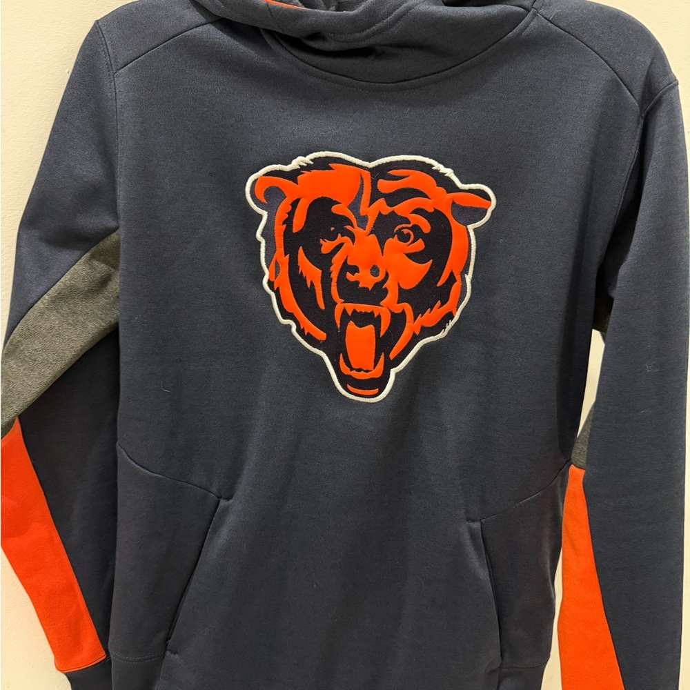 Youth Navy and Orange Bear Logo Sweater